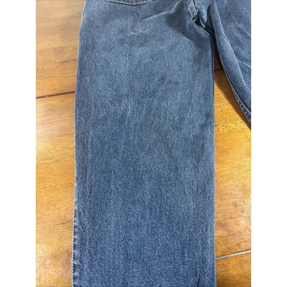 Vtg 1991 Levis SilverTab Baggy Jeans 30x30 Made in USA Dark Wash 90s Skater